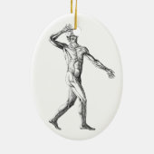  anatomie bij de mens, mannelijke lichaampjes keramisch ornament (Achterkant)