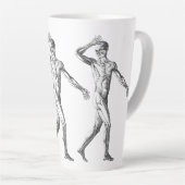  anatomie bij de mens, mannelijke lichaampjes latte mok (Rechterhoek)