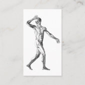 anatomie bij de mens, mannelijke lichaampjes visitekaartje (Achterkant)
