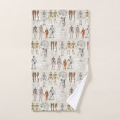  anatomie biologie illustraties bad handdoek (Handdoek)