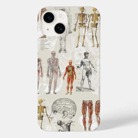 anatomie biologie illustraties Case-Mate iPhone case (Achterkant)