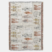  anatomie biologie illustraties deken (Voorkant Verticaal)