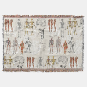  anatomie biologie illustraties deken