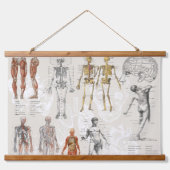 anatomie biologie illustraties hangend wandkleed (Voorkant)