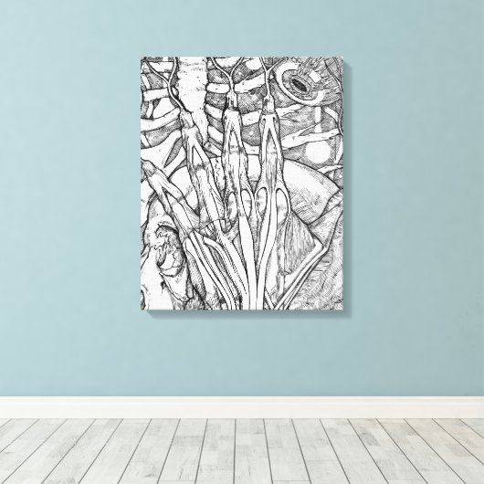 Anatomie Canvas Afdruk (Insitu (Houten vloer))