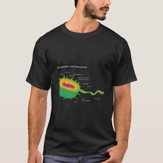 Anatomie Cel Bacteriën Planten Cel T-shirt (Voorkant)