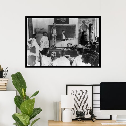 Anatomie Class in Sudan, Afrika 1920 Poster (Thuiskantoor)