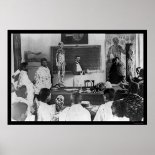 Anatomie Class in Sudan, Afrika 1920 Poster