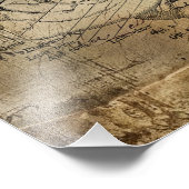 Anatomie Diagram van Hersen Vintage Foto Afdruk (Hoek)