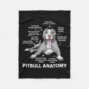 Anatomie Fun Bulldog Liefhebber Hond Eigenaar Fleece Deken