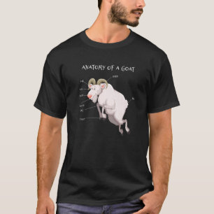 Anatomie Geitendieren Onderwijs Wetenschappelijk T-shirt