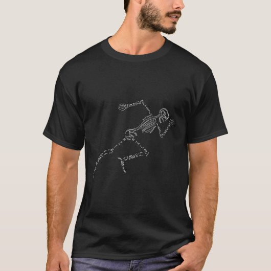 Anatomie Geneeskunde Hu Skelet Botnaam Geek T-shirt (Voorkant)