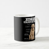 Anatomie Gouden Retriever Hond Koffiemok (Voorkant rechts)