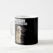 Anatomie Gouden Retriever Hond Koffiemok (Voorkant links)