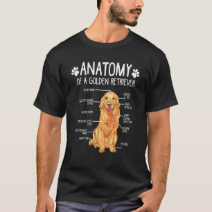 Anatomie Gouden Retriever Hond T-shirt