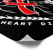 Anatomie Hart Lint CHD Hartziekte Bewustzijn M Poster (Hoek)
