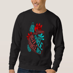 Anatomie Heart Aorta Doctor Nurse Cardioloog Card Trui