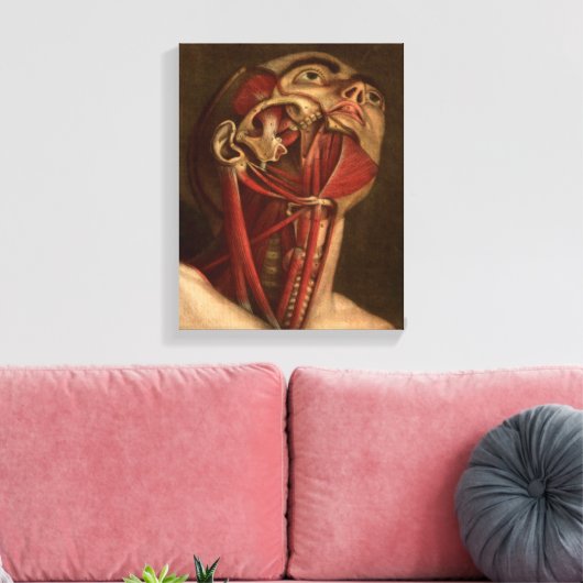 anatomie | Hoofd en nek Canvas Afdruk (Insitu (Woonkamer))