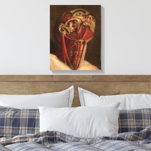 anatomie | Hoofd en nek Canvas Afdruk (Insitu (Slaapkamer))