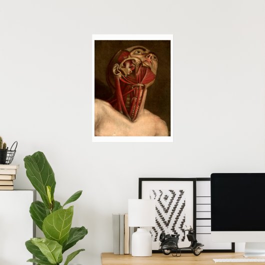  anatomie | Hoofd en nek Poster (Thuiskantoor)