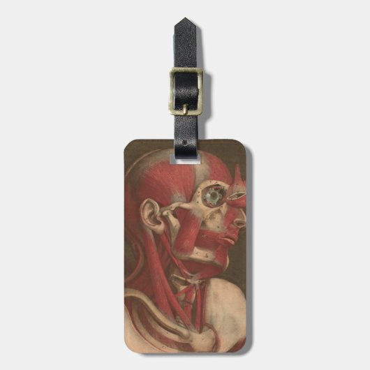 anatomie | Hoofd, nek en schouders Bagagelabel (Voorkant verticaal)