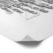  anatomie illustratie van Botten Poster (Hoek)