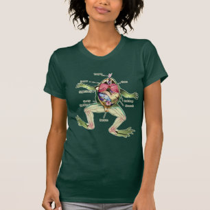 Anatomie illustratie van de kikker t-shirt