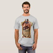 Anatomie inwendige organen Transparant persoon T-s T-shirt (Voorkant volledig)