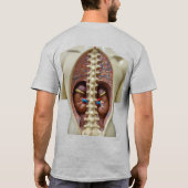 Anatomie inwendige organen Transparant persoon T-s T-shirt (Achterkant)