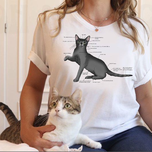 Anatomie Kat Grappig T-shirt