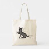 Anatomie Kat Grappig Tote Bag (Achterkant)