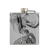 Anatomie kolf heupfles (Achterkant)