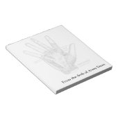  anatomie Kunst Het palm van de hand Notitieblok (Schuin)
