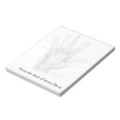  anatomie Kunst Het palm van de hand Notitieblok (Linkerzijde)