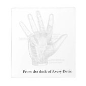  anatomie Kunst Het palm van de hand Notitieblok (Voorkant)