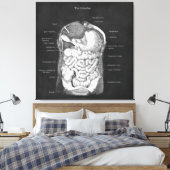 Anatomie Kunst Intestinale Gastro-enteroloog Decor Canvas Afdruk (Insitu (Slaapkamer))