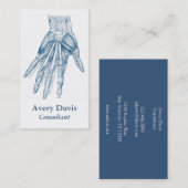  anatomie Kunstspieren van het handblauw Visitekaartje (Voorkant / Achterkant)