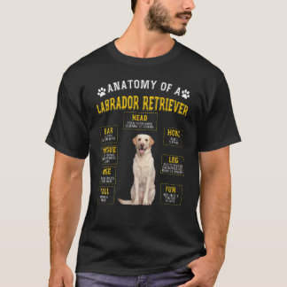 Anatomie labrador Retriever voor vrouwelijke Manne T-shirt
