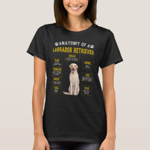 Anatomie labrador Retriever voor vrouwelijke Manne T-shirt