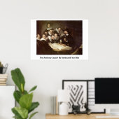 Anatomie les door Rembrandt van Rijn Poster (Thuiskantoor)