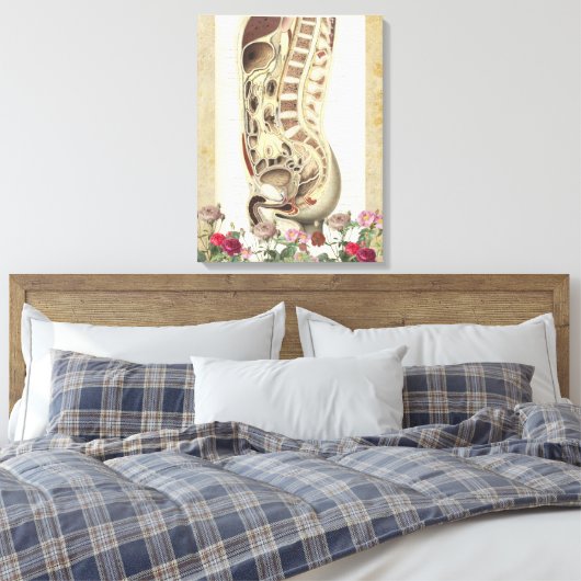 anatomie medische canvas kunstdruk (Insitu (Slaapkamer))