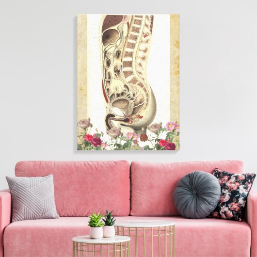 anatomie medische canvas kunstdruk (Insitu (Woonkamer))