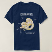 Anatomie met albino Python T-shirt (Design voorkant)