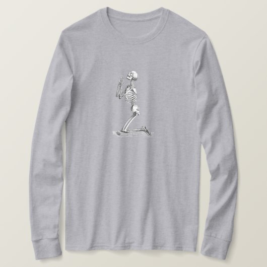 Anatomie met menselijk skeleton t-shirt (Design voorkant)