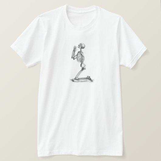 Anatomie met menselijk skeleton t-shirt (Design voorkant)