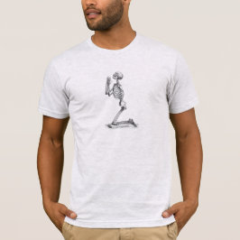 Anatomie met menselijk skeleton t-shirt