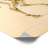 Anatomie met  paarden Afdrukken Skelet Poster (Hoek)