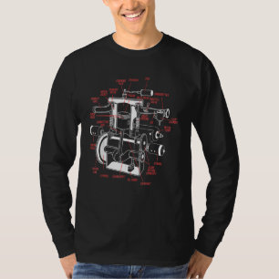 Anatomie motorsysteem 2022 voor mannen W T-shirt