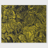 Anatomie Natuur Cel Mint Mustard Chartreuse Cadeaupapier (Vlak)