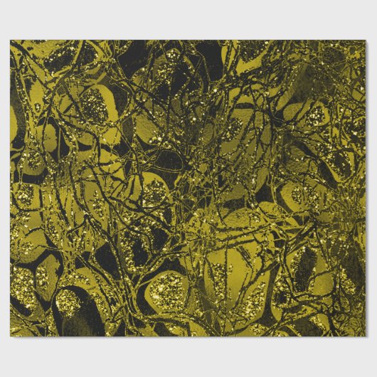 Anatomie Natuur Cel Mint Mustard Chartreuse Cadeaupapier (Vlak)